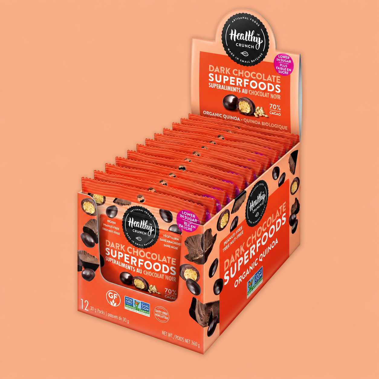 Organic Quinoa Dark Chocolate Superfoods Single Serve