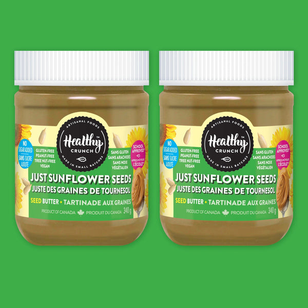 Just Sunflower Seed Butter (No Sugar Added) Healthy Crunch