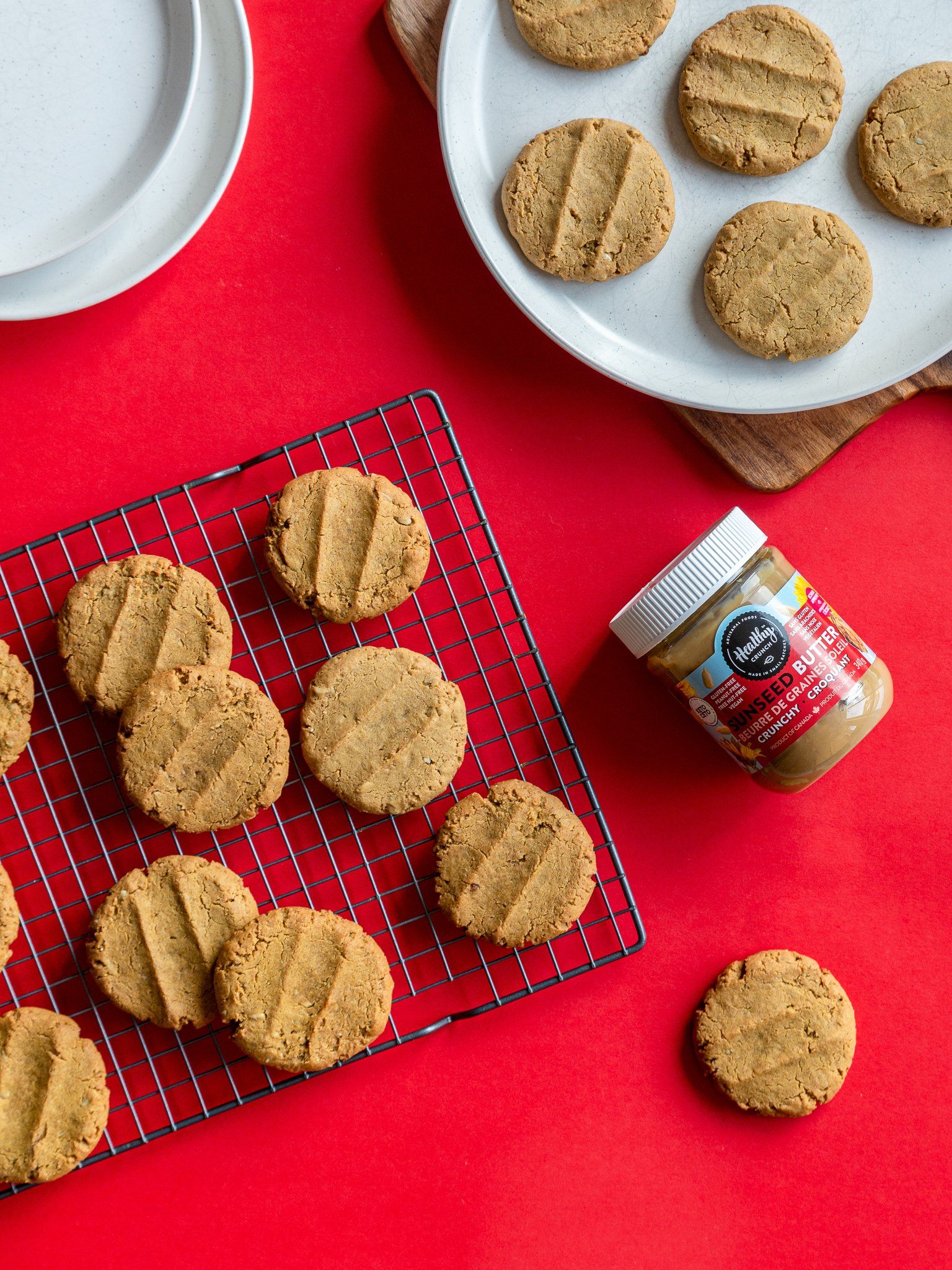 Simple Seed Butter Cookies (Gluten-free, Dairy-free,  Vegan, Nut-free, Allergen-friendly)
