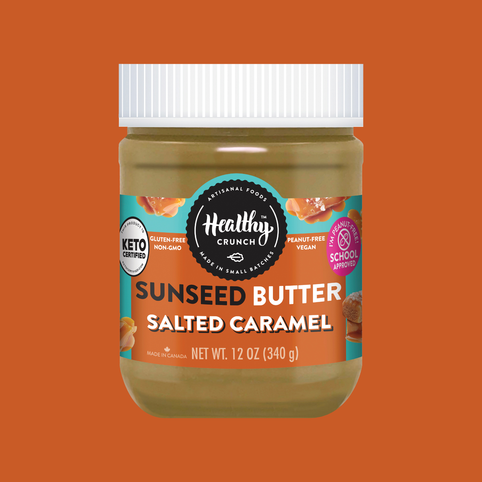 Healthy Crunch Salted Caramel Seed Butter Pouches at Natura Market