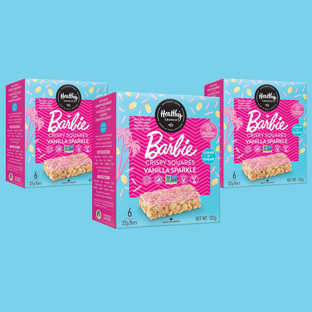 Barbie Vanilla Sparkle Crispy Squares