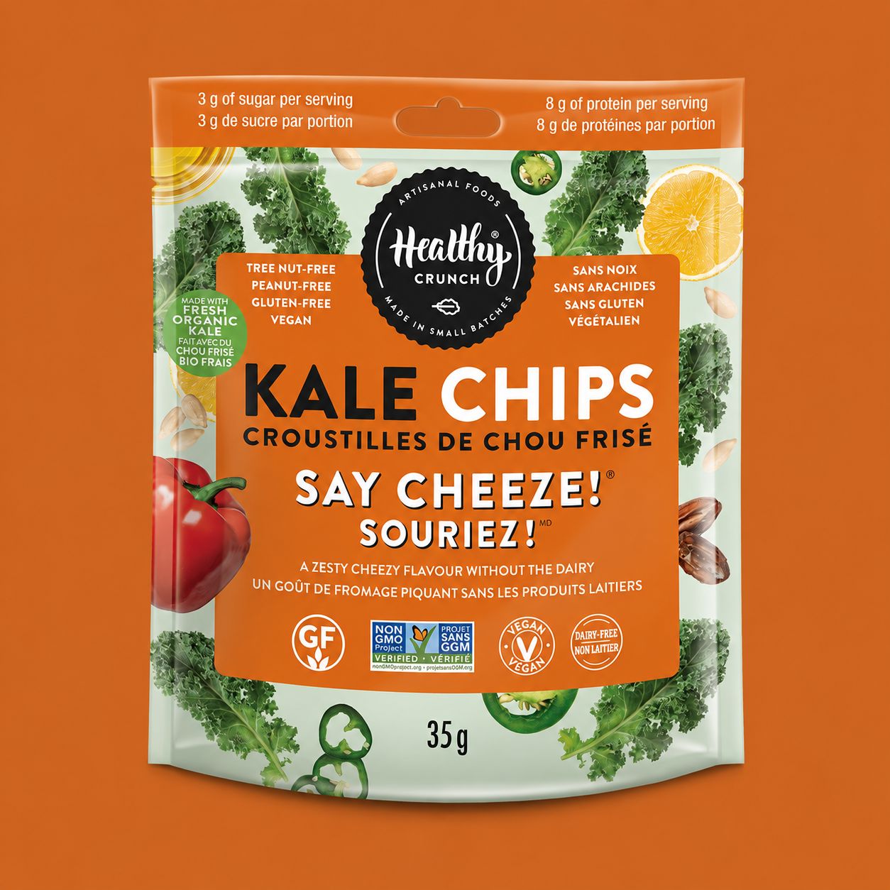 Say Cheeze! Kale Chips