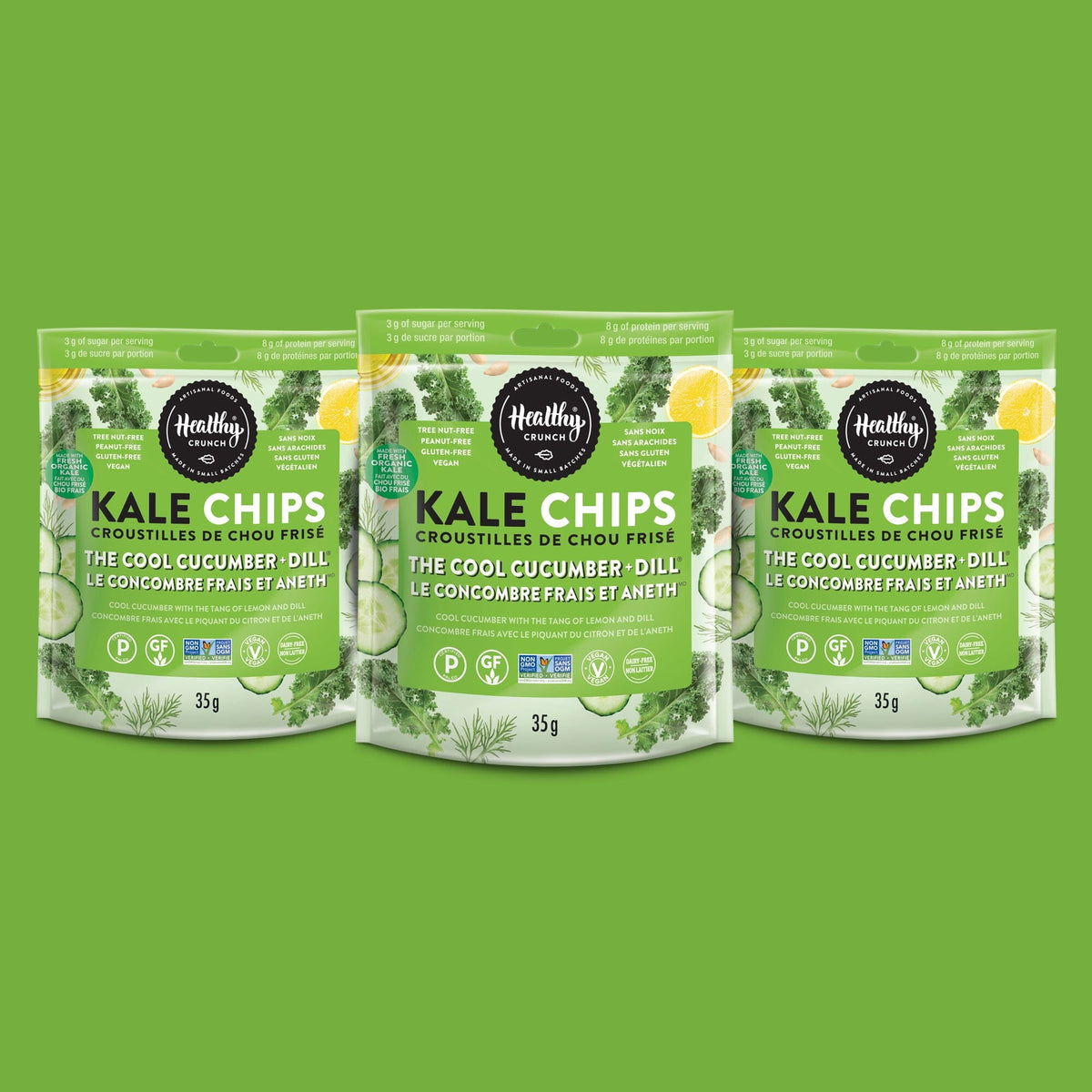 The Cool Cucumber + Dill Kale Chips