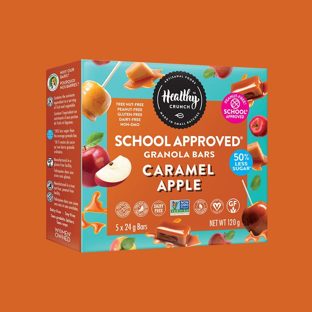 Caramel Apple School Approved Granola Bars