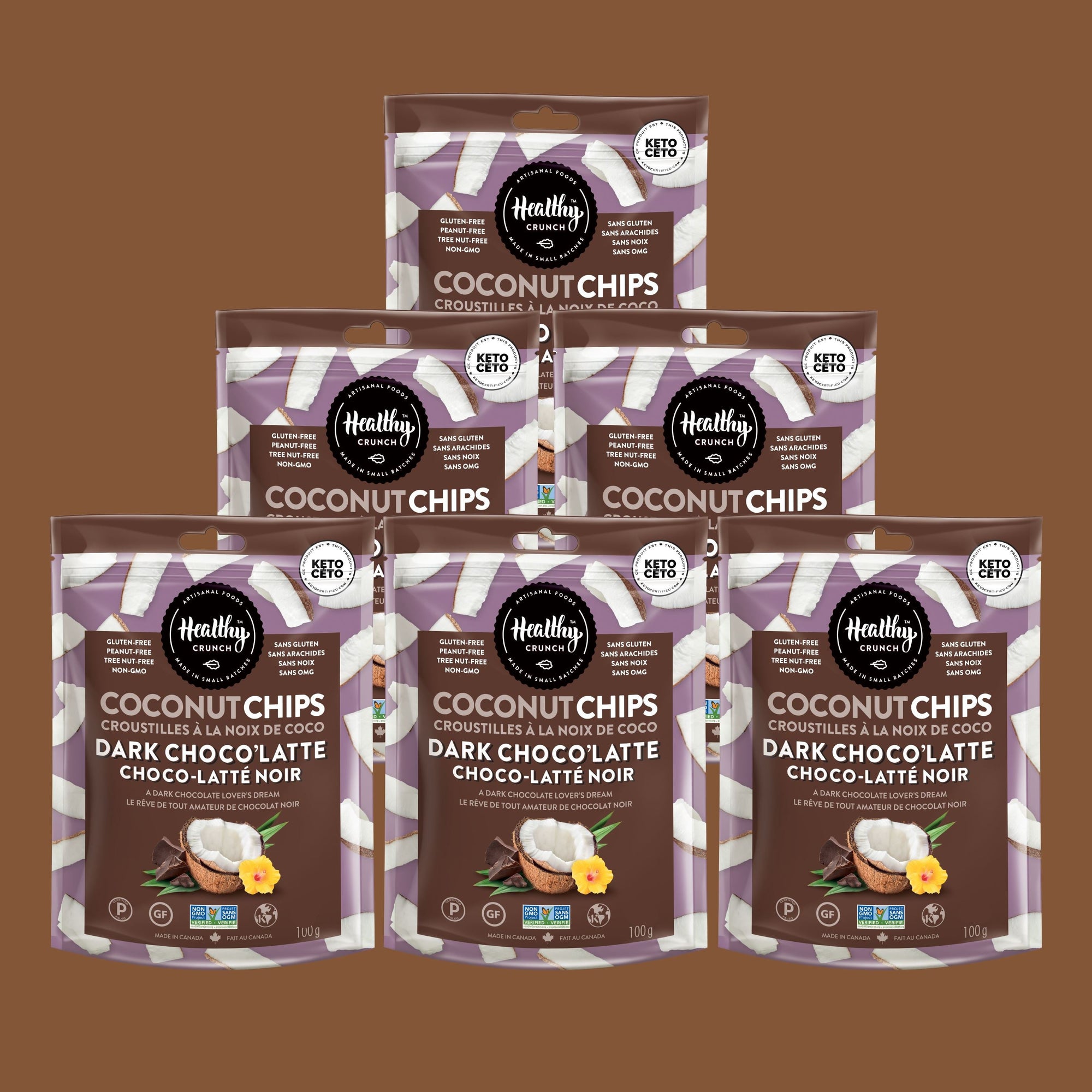 Dark Choco'Latte Coconut Chips