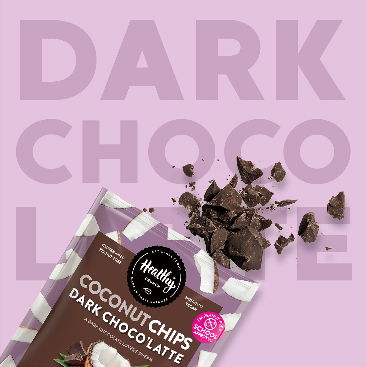 Dark Choco&#39;Latte Coconut Chips