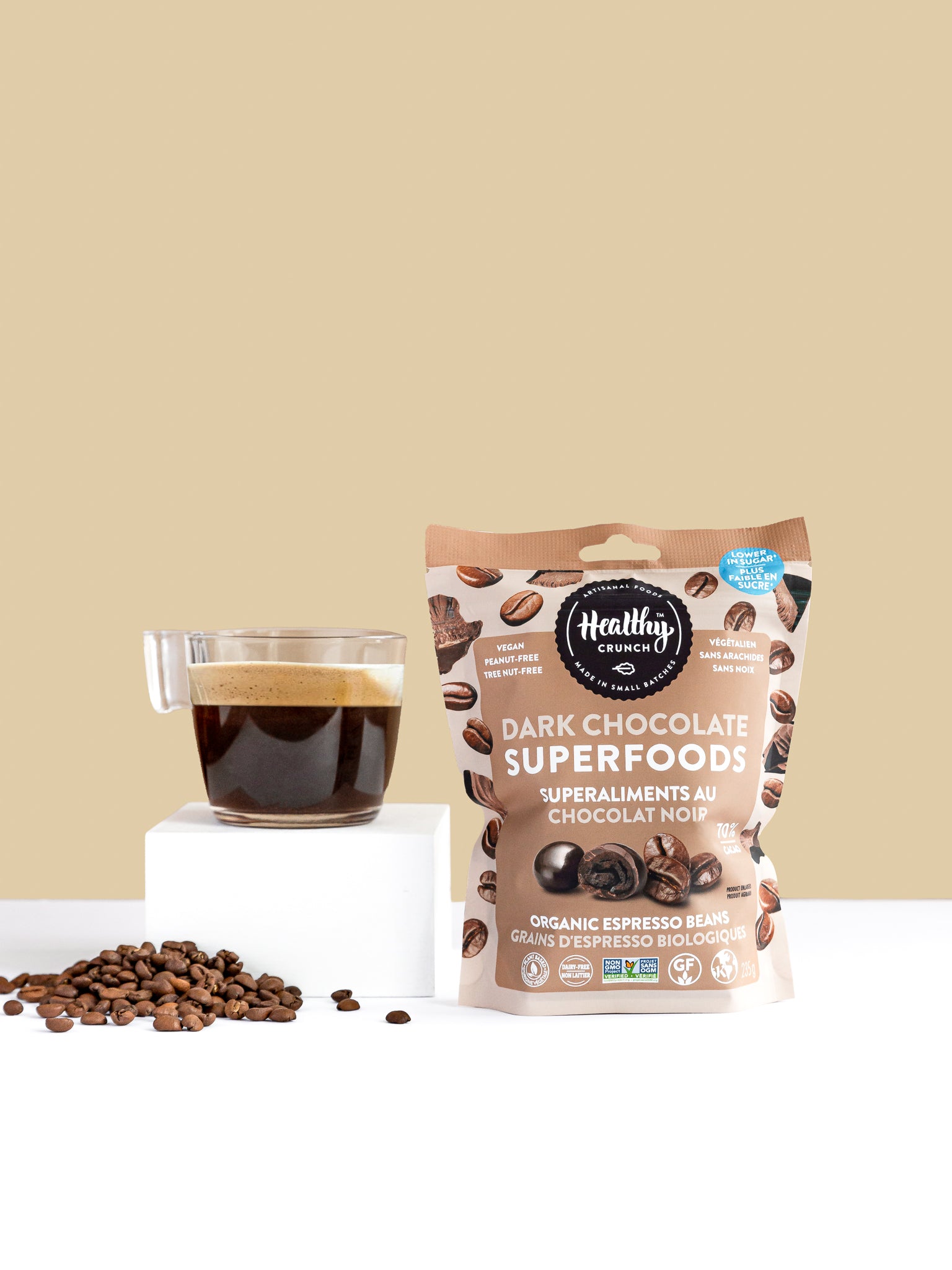Organic Espresso Coffee Bean Dark Chocolate Superfoods - Healthy