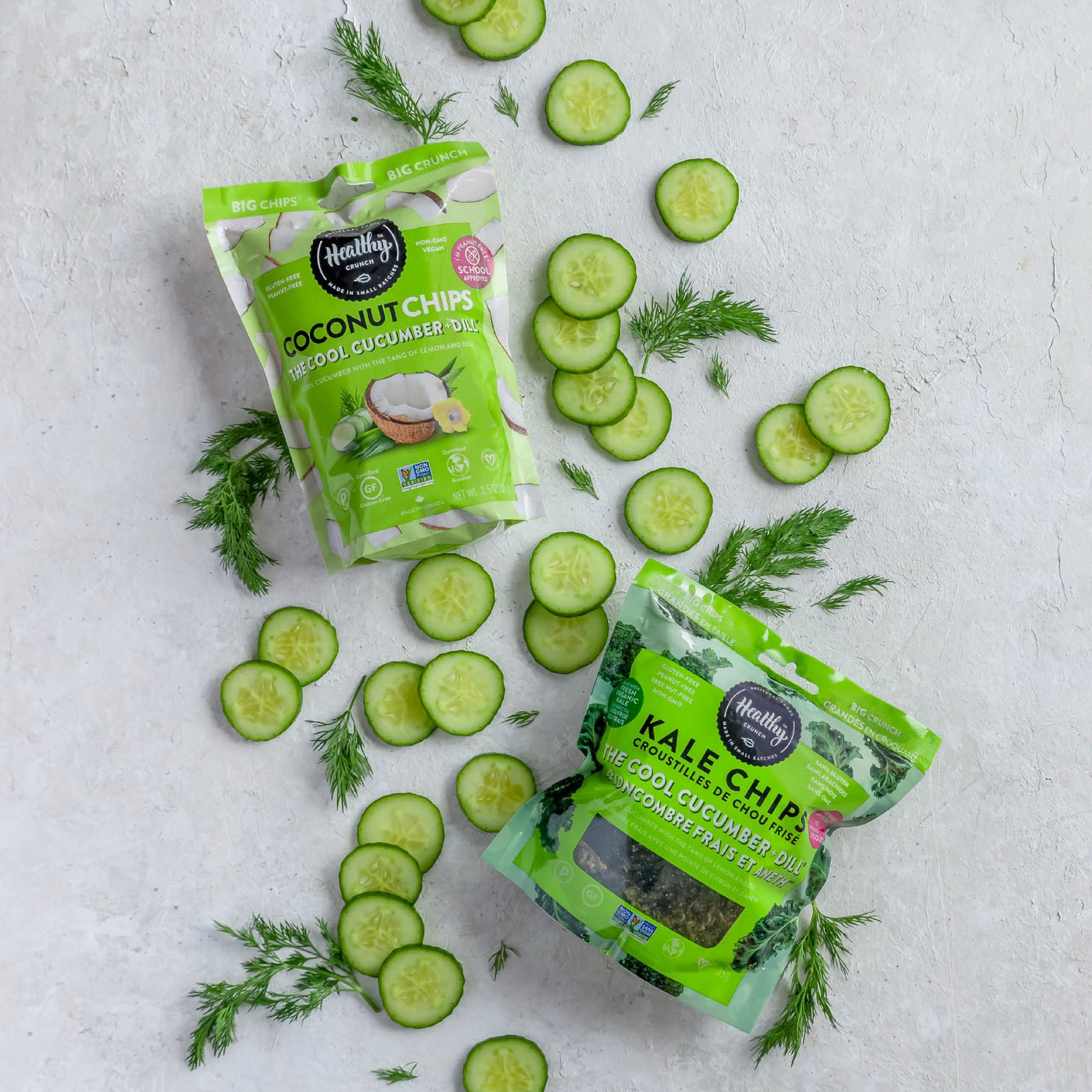 The Cool Cucumber + Dill Coconut Chips